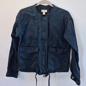 LOFT Teal  Casual Utility Jacket Womens Size Small